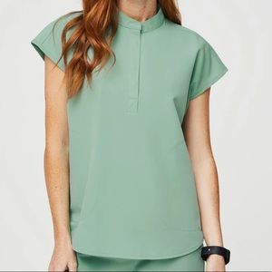 FIGS Women’s Rafaela Scrub Top Jade Size XL